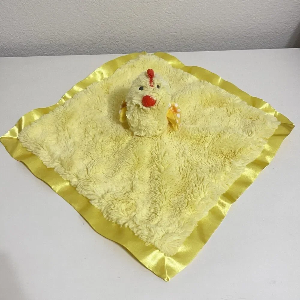 Cloud Island Yellow Chick Chicken Security Blanket Lovey Lovie Satin Blankie